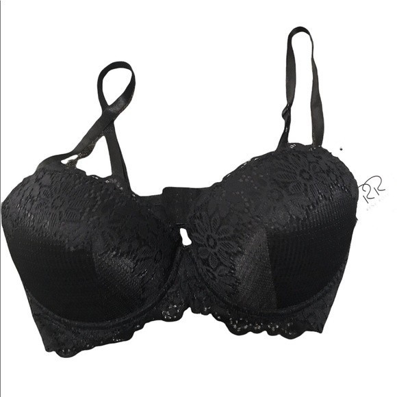 Rene Rofe Black Demi Extreme Push-Up Bra - 34C - Picture 1 of 6